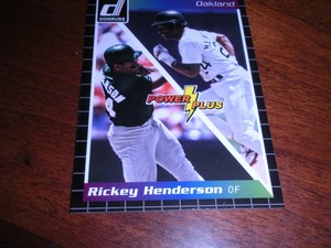 2014 Donruss Power Plus #2 Rickey Henderson Oakland A's