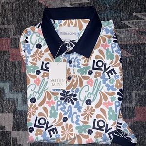Smith and Quinn Polo Herren 2XL Floral Love Golf Print Performance Polo Neu - Bild 1 von 2