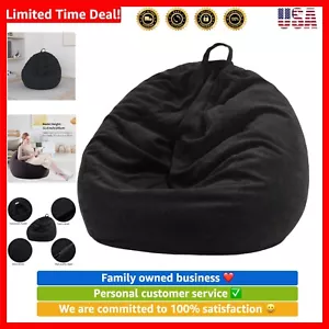 Premium Corduroy 3ft Bean Bag Chair Cover - Extra Large Storage Solution - Picture 1 of 9