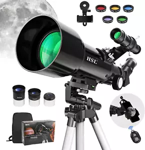 Telescope, 70Mm Aperture 400Mm AZ Mount Astronomical Refracting Telescope for Ki - Picture 1 of 7