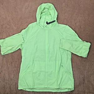 Chaqueta cortavientos Lululemon PARA HOMBRES XL Warp Light amarillo neón cremallera completa $179 - NUEVA - Imagen 1 de 17