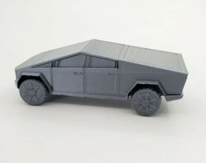 3D gedruckt 1/55 Maßstab Tesla Cybertruck Modell 4,2 Zoll Länge Silber PLA Kunststoff - Bild 1 von 6