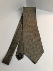 NUEVO SIN ETIQUETAS - Corbata de seda a rayas doradas/bronceadas Bill Blass Black Label - 57" X 4" 419 - Imagen 1 de 10