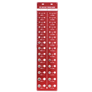 Bolt and Nut Identifier Gauge 28 Thread Checker Screw Size 14 Metric & 14 Inch - Picture 1 of 11