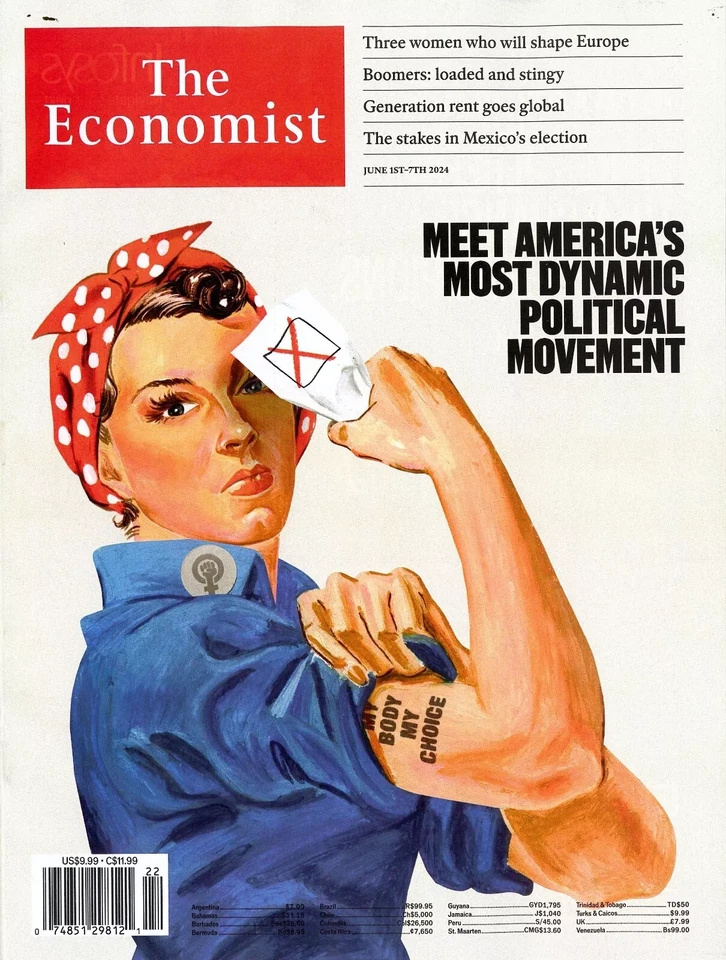 THE ECONOMIST MAGAZINE | JUNE 1ST-7TH 2024 | MY BODY MY CHOICE - Image 1 of 1