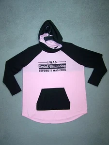 LuLaRoe Jacket Womens Extra Large 16 18 Pink Black Hoodie Long Sleeve Ladies - Picture 1 of 10