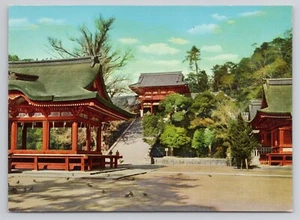 Tsuru Ga Oka Hachiman Shrine At Kamakura Japan Postcard - Picture 1 of 2