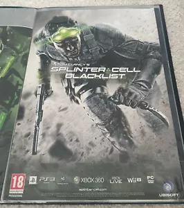 Splinter Cell schwarze Liste SELTEN PS3 XBOX 360 42 cm x 59 cm Werbe-Poster - Bild 1 von 2
