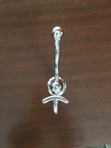 Large Chrome Double Robe Hook - Picture 1 of 8