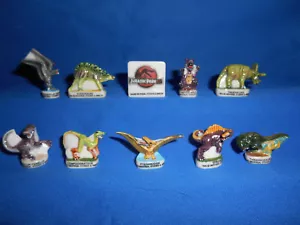 JURASSIC PARK DINOSAURIER 10er Set Mini französische Figuren Porzellan FEVES Figuren - Bild 1 von 12