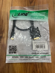 InLine® Mini-HDMI zu DVI Kabel, HDMI Stecker C zu DVI 18+1 - Bild 1 von 1