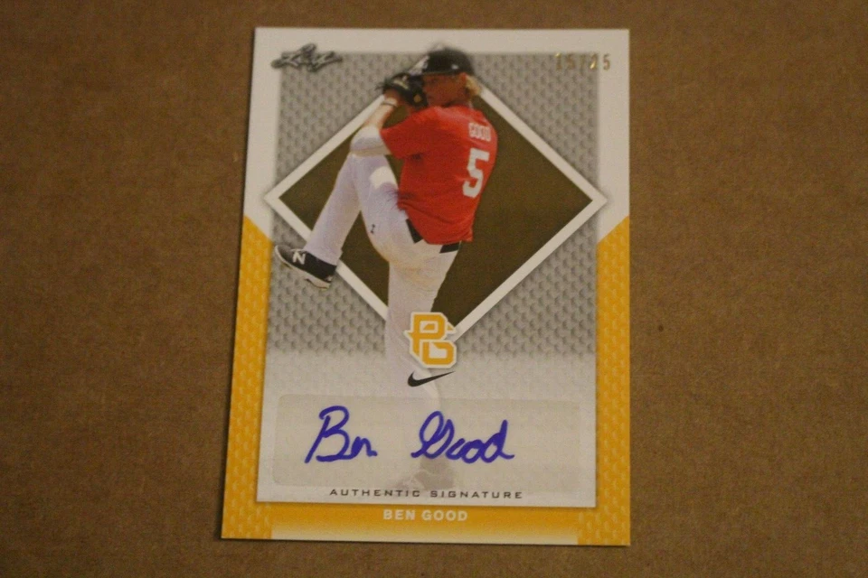BEN GOOD 2016 Leaf PERFECT GAME GOLD AUTOGRAPH #15/25 LIBERTY TNXL ACADEMY - Image 1 of 2