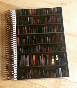 Juego de 4 cubiertas de estantería Love of Books con planificador espiral bobina Erin Condren A5 ~ - Imagen 1 de 4