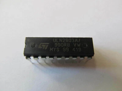 STM ULN2803A Power Bipolar Transistor (BJT) 8NPN Darlington 50V 0.5A 18DIP - Image 1 of 2