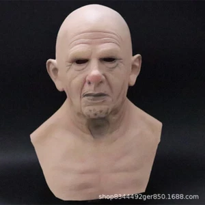 Halloween Dressing up as a White Beard Old Man Mask Changing into a Party Mask - Picture 1 of 21