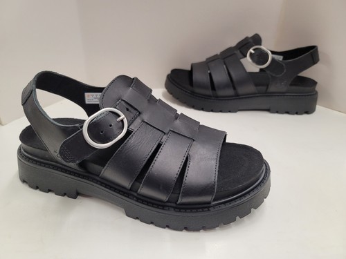 Nuovi con scatola sandali da pesca Timberland CLAIREMONT WAY TB0A635V W02 neri