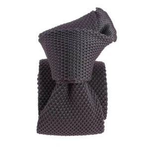 Cravate Tricot unie, Gris-mauve Napoléon. Arcobaleno - Gris - - Imagen 1 de 4