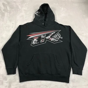 Sudadera con Capucha CK Fightlife Para Hombres Mediana Negra Gráfica Sudadera Desteñida BJJ MMA Paintball - Imagen 1 de 15