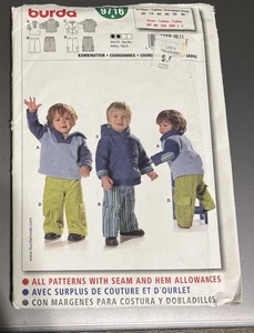 Burda  Sewing Pattern 9860  Boys jackets & Pants Size 6 Mths-3 UNCUT - Picture 1 of 2