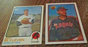 2) Bert Blyleven baseball cards 1973 Topps #199 1989 Bowman #41 Twins Angels HOF - Picture 1 of 2