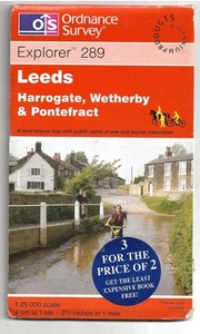 Ordnance Survey Explorer map no. 289 Leeds, Harrogate, Wetherby.. 2000 ed. - Picture 1 of 1
