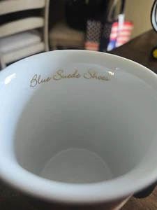 ELVIS PRESLEY Heirloom tazza porcellana sfocata scarpe scamosciate edizioni Bradford 2002 - Foto 1 di 7