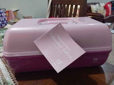 Beauty Box Ulta Caboodles con custodia collezione trucco ROSA GLITTER SPEDIZIONE GRATUITA! - Immagine 1 di 4