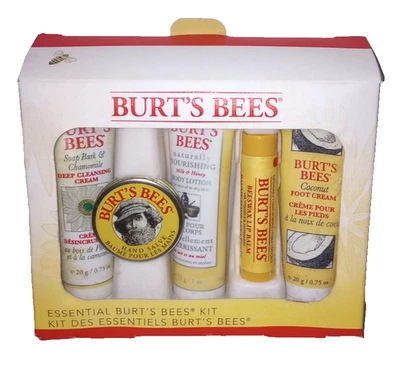 Essential Burt's Bees Kit 洁面霜、药膏、乳液、润唇膏及足霜 — 第 1/3 张图片