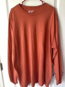 Carhartt Damen Langarmshirt orange mit hellbraunem Schriftzug Größe 2XL - Bild 1 von 5