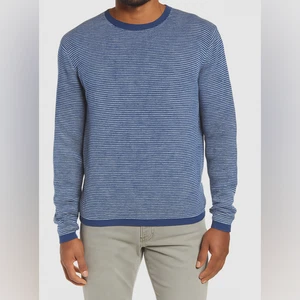 Treasure & Bond Cotton Crew Ringer Sweater Size S Space Dye Preppy Sustainable - Picture 1 of 10