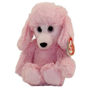 TY Cuddlys - PRICILLA el caniche rosa (tamaño regular - 8 pulgadas) - MWMTs relleno y - Imagen 1 de 1