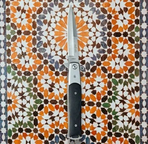 STILLETO MILANO 1045 Surgical Steel All Hand Made By Tiger Assisted Pocket Knife - Picture 1 of 23