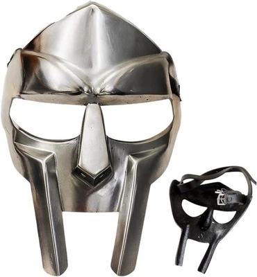 MF Doom Gladiator Face Mask, Metal Roman Gladiator Helmet for Cosplay & Hallowee - Image 1 of 4