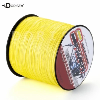 Spider Braid 100m-2000m 10LB~300LB Yellow Braid Fishing line/Dorisea line PE - Image 1 of 4