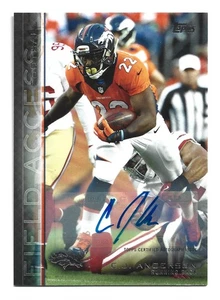 C.J. Anderson AUTOGRAPH Denver Broncos 2015 Topps Field Access #75 AUTO Football - Picture 1 of 2