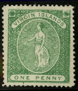 Virgin Islands 1870 Scott # 3 Mint No Gum - Picture 1 of 1