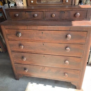 Antique Early Dresser American 1880's 6 Drawers - Picture 1 of 11
