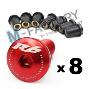 Nuevo kit de pernos de carenado parabrisas rojo R6 para Yamaha YZF R6 01-12 13 - Imagen 1 de 1