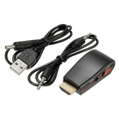 Convertidor HDMI a VGA + Audio + USB Adaptador para Monitor PS3 PS4 PS5 XBOX - Imagen 1 de 4