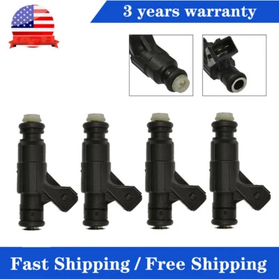 Inyector de combustible 4 piezas FJ889 para Volkswagen Jetta 2001-2005 1,8 L L4 turboalimentado EE. UU. Foto 1 de 4