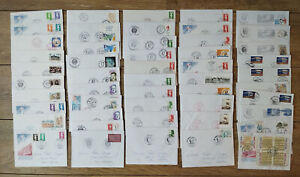 Lot de 50 enveloppes belle oblitération souvent 1er jours timbre année 1990