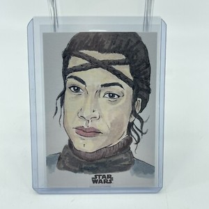 Topps Star Wars The Mandalorian Sketch Card 1/1 Koska Reeves Sasha Banks WWE