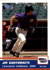 2005 Lancaster Jethawks Grandstand #10 Jay Garthwaite Seattle Washington WA Card