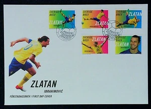 Suecia 2014 Scott 2726 Zlatan Ibrahimovic Oficial FDC Fútbol Fútbol - Imagen 1 de 1
