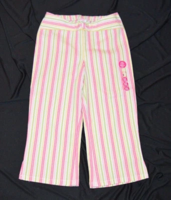 NUEVO CON ETIQUETAS Pantalones Capris Gymboree LEAPIN' LILY PAD Rayas Multicolores Talla 6 años Foto 1 de 2