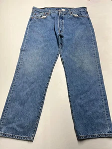 Levis 501 XX Denim Jeans Size 40x30 Medium Wash Straight Leg Mens Pants Y2K Vtg - Picture 1 of 7