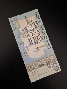 BOB DYLAN PATTI SMITH 1998 Tour Ticket Stub (Perth Australia Aug 26th) Used - Picture 1 of 2