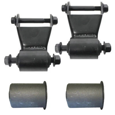 Manilhas de mola de folha e buchas frontais para os olhos para 01-10 Silverado Sierra 2500HD - Imagem 1 de 4