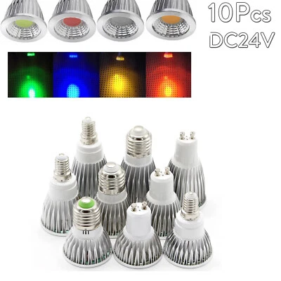 DC24V 6W 9W 12W COB LED Spotlight Bulbs Gu10 Bulbs Daylight Mr16Cob Gu5.3 24v - Image 1 of 4