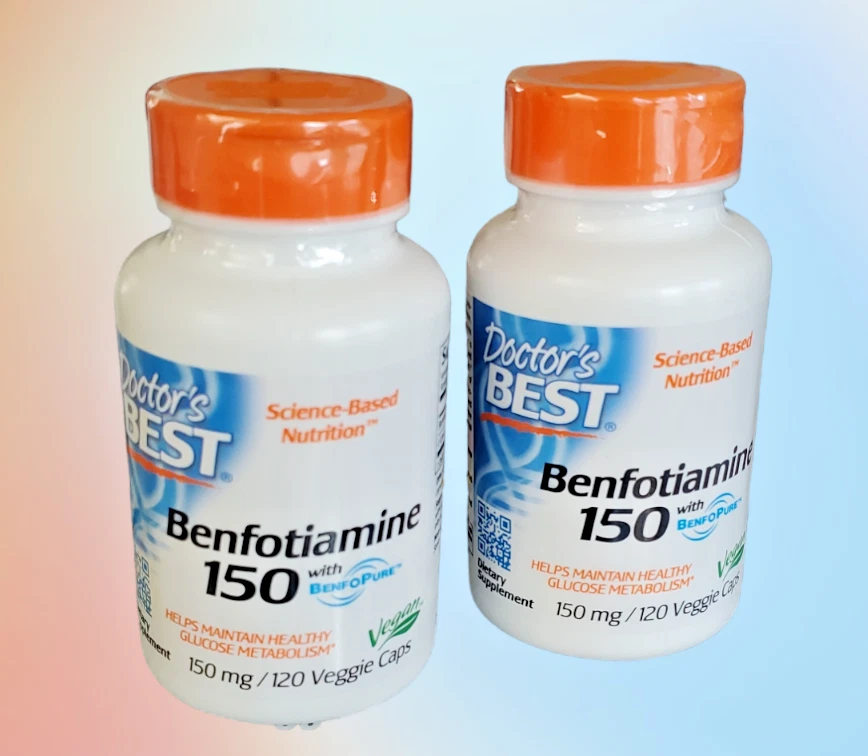 Doctor's Best Benfotiamine With Benfopure 150 MG 120 Veggie Caps